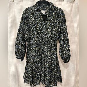 Hyacinth House Black Floral Belle minidress